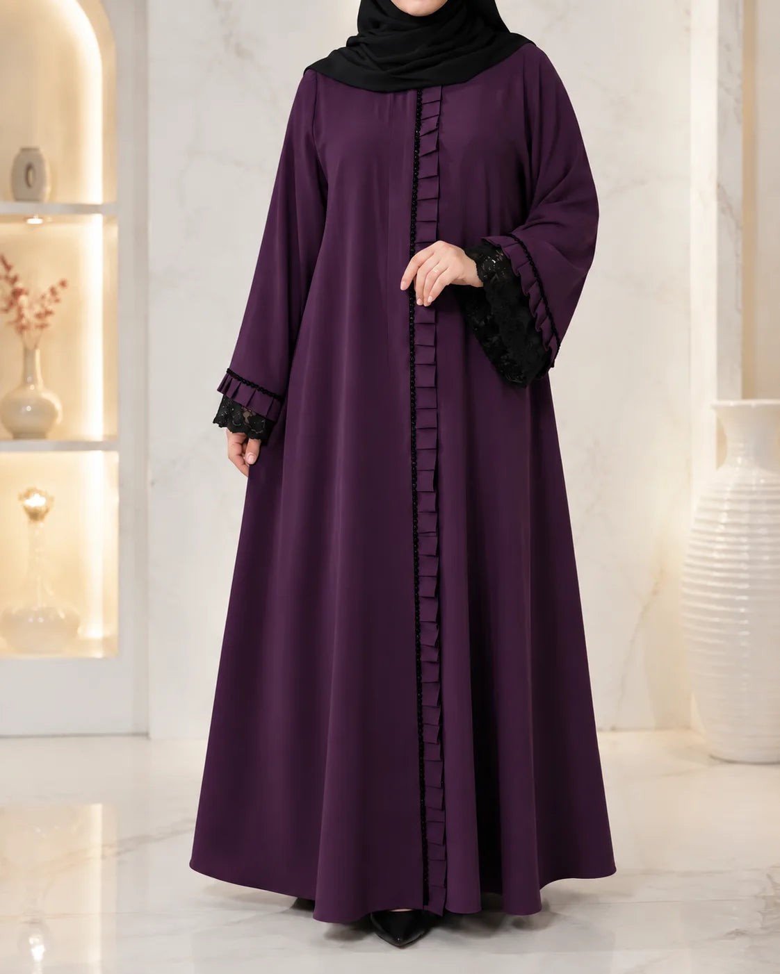 عباية الزمرد فاخرة بلمسة أصيلة CODE 26.005