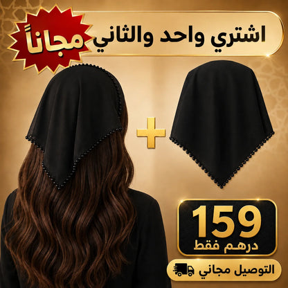 2 EN 1 أنيق منبّت بالعقيق باليد ✨⭐ الفولار الكوري اللي داير ضجة ⭐