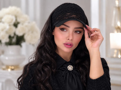 قبعة دانتيل أنيقة بتصميم تركي راقي