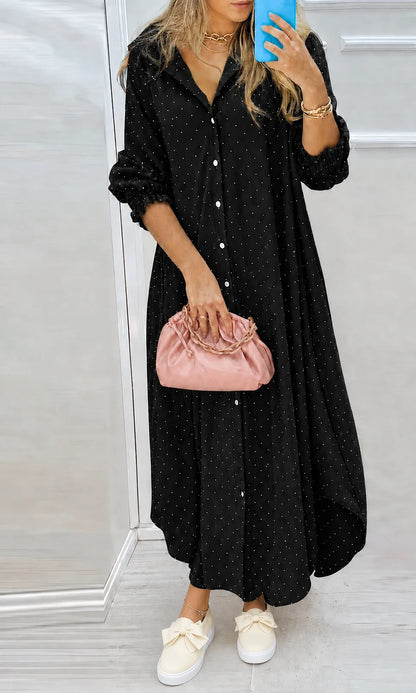 Robe chemise strass
