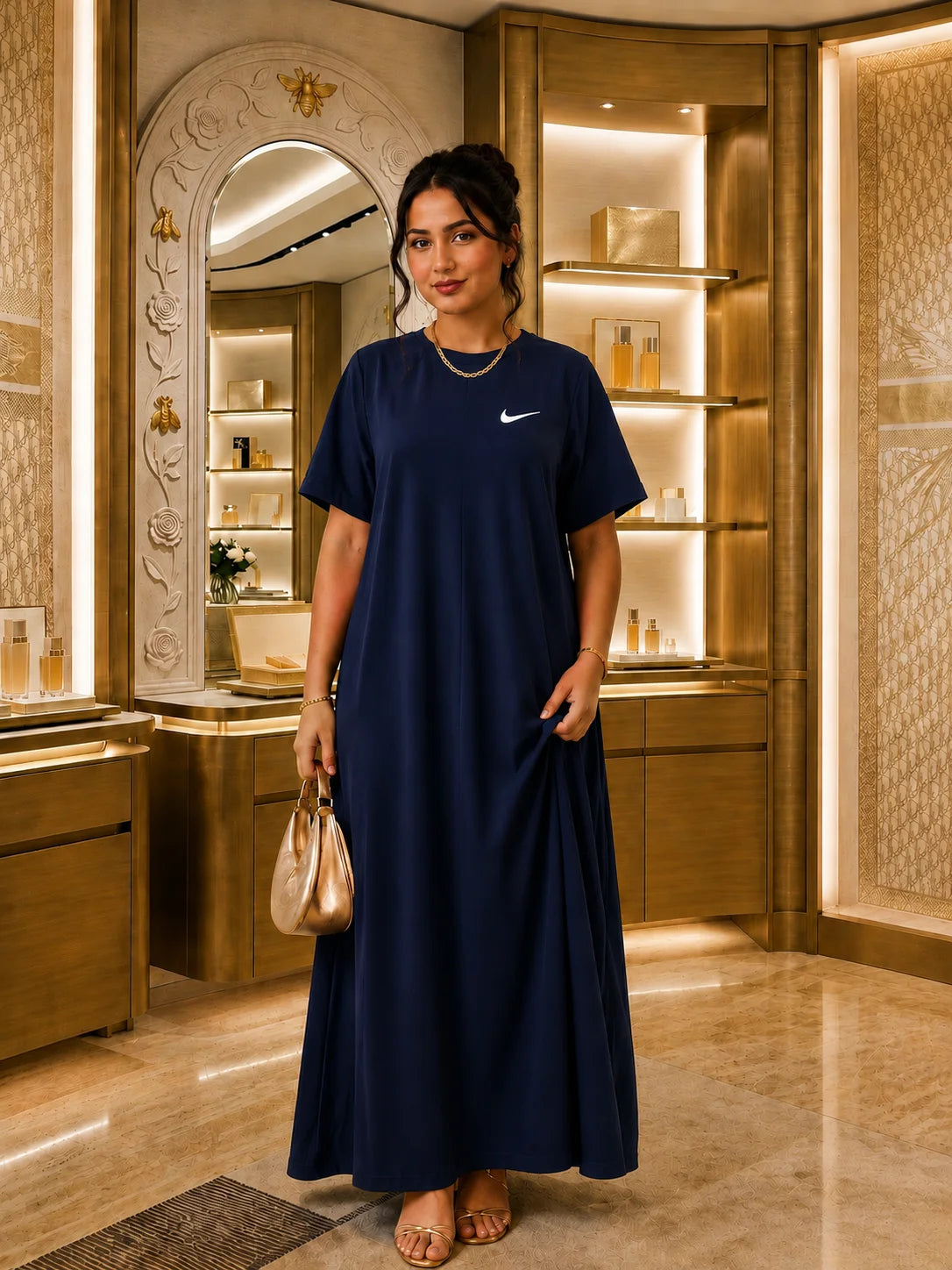 موديل تركي فاخر logo  Robe 2026 t-chirt