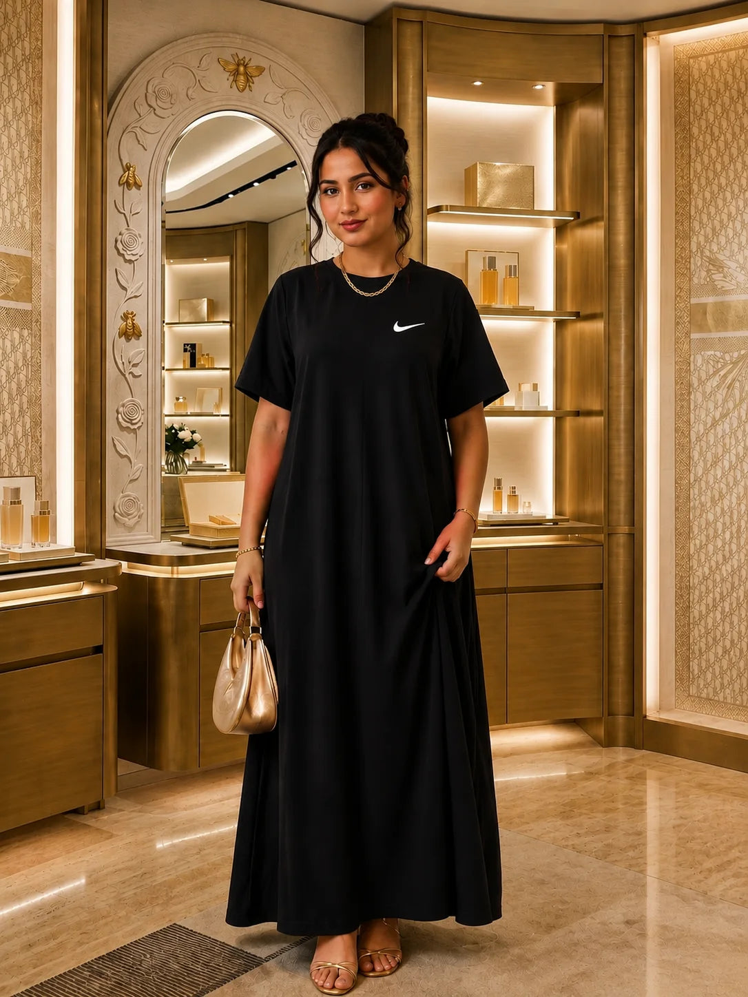 موديل تركي فاخر logo  Robe 2026 t-chirt